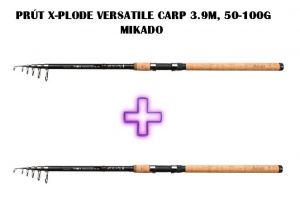 Mikado X-Plode Versatil Carp 3,9m, 50-100g 1+1