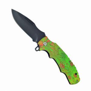 Nôž skladací zelený
