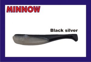 Lastia 4/black-silver minnow